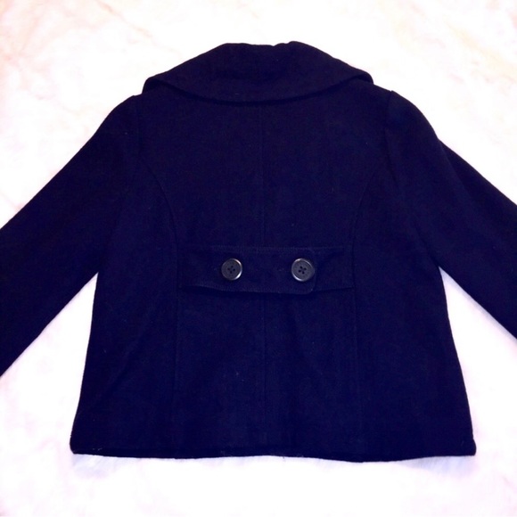 BB Dakota Navy Pea Coat Women’s Size M - Picture 2 of 3